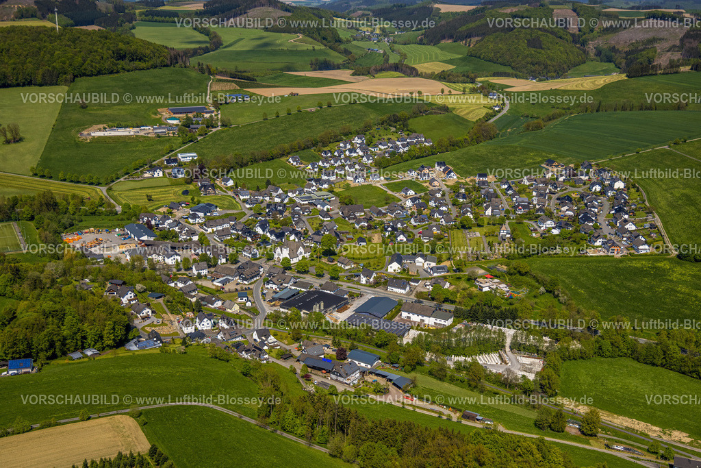 Schmallenberg230505944 | Luftbild, Ortsansicht Ortsteil Dorlar, Schmallenberg, Sauerland, Nordrhein-Westfalen, Deutschland