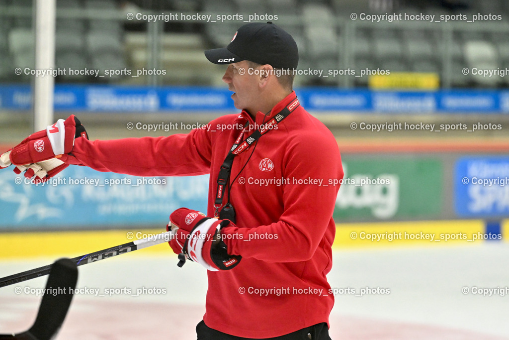 EC KAC Trainingsstart | Kirk Furey Headcoach EC KAC, EC KAC Trainingsstart, EC KAC Trainingsstart am 06.08.2025 in Klagenfurt (Heidi Horten Eishalle ), Austria, (Photo by Bernd Stefan)