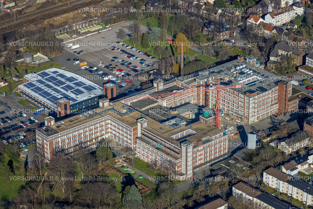 Muelheim230201380 | Luftbild, Ehem. Tengelmann-Gelände Baustelle, Technikum Mülheim, Speldorf, Mülheim an der Ruhr, Ruhrgebiet, Nordrhein-Westfalen, Deutschland