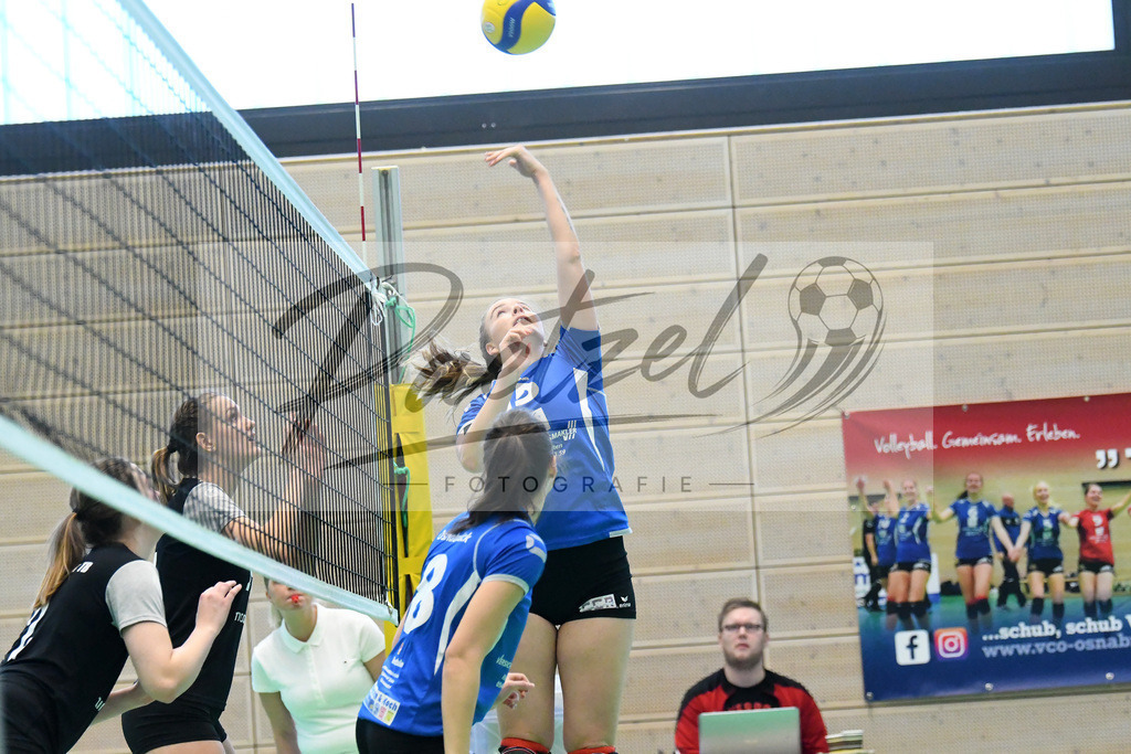20200202_VCOOTB_0052 | Volleyball, Frauen:   waehrend des Spiels der Regionalliga NordWest zwischen VC Osnabrueck und Oldenburger TB in der Schlosswall-Halle am 02.02.2020 in Osnabrueck, Deutschland. - Realisiert mit Pictrs.com