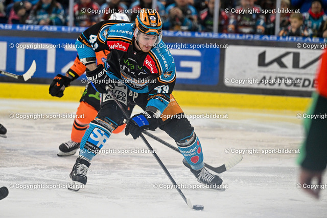 AUT, ICE, Black Wings Linz vs Graz 99ers | 06.03.2025, Linz AG Eisarena, AUT, ICE Eishockey Liga, Play Off MD3, Black Wings Linz vs Graz 99ers, im Bild Graham Knott of Steinbach Black Wings Linz// ICE win2day Hockey League Match between Black Wings Linz and Graz 99ers Play Off MD3 in Linz, Austria on 2025/03/06