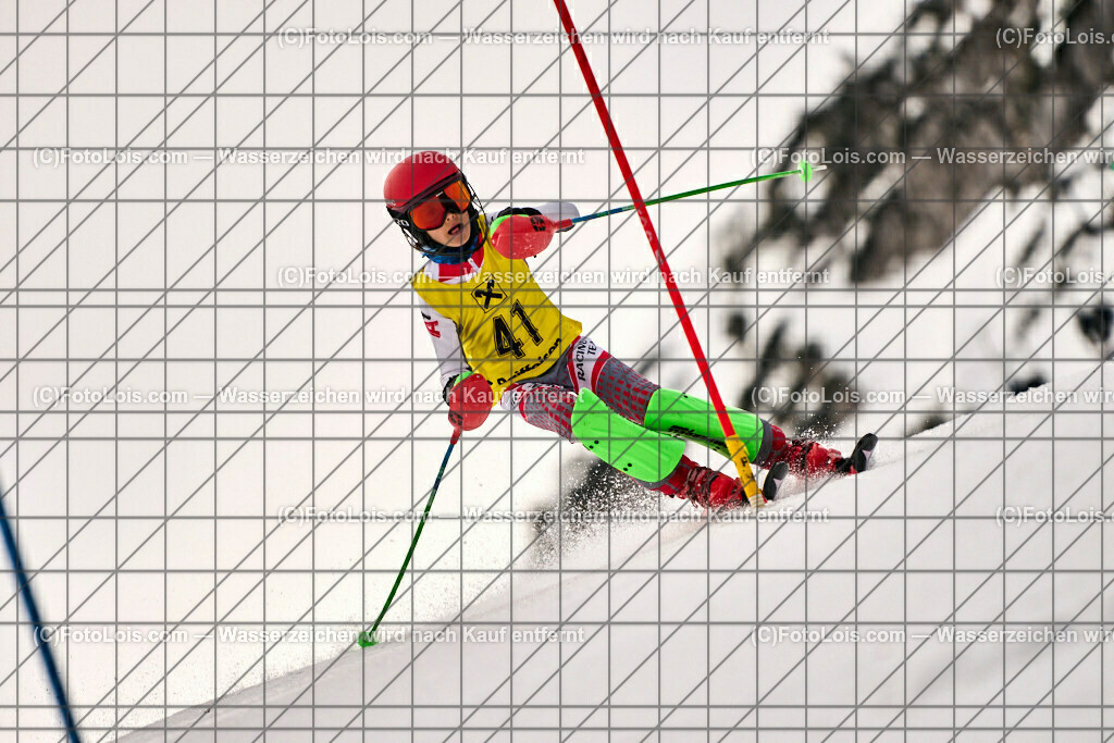 ALP8108_NOe-Kinder-LM_SL-I_Hochkar_Sever Lui Carlo | (C)FotoLois.com, Alois Spandl. NÖ Kinder-Landesmeisterschaft, SLALOM im Draxlerloch am Hochkar, erster Lauf, So 18. Februar 2024.