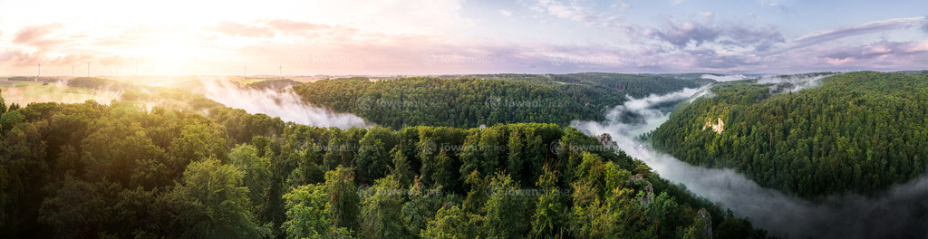 Roggental von oben bei Nebel | löwenblicke | shop