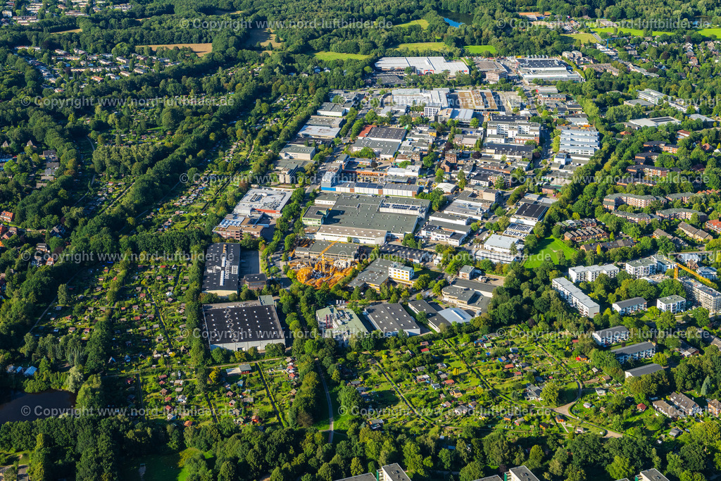 Hamburg_Langenhorn_Gewerbegebiet_ELS_1139210823 | HAMBURG 21.08.2023 Industrie- und Gewerbegebiet " Langenhorn " in Hamburg, Deutschland. // Industrial and commercial area " Langenhorn " in Hamburg, Germany. Foto: Martin Elsen