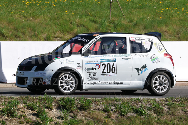 FIA European Hill Climb Championship – Rechberg 2026 | FIA European Hill Climb Championship at Rechberg, held from 24 to 26 April 2026 near Tulwitz, Styria, Austria. The image shows Thomas GROSSAUER (AUT) Suzuki Swift Sport.