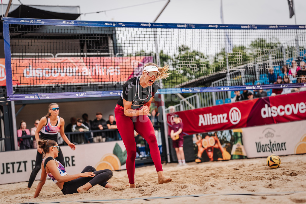 Beachvolleyball | Frauen | Allianz German Beach Tour 2025 | Tourstop Hamburg | 29.05.2025 | Chenoa Christ jubelt