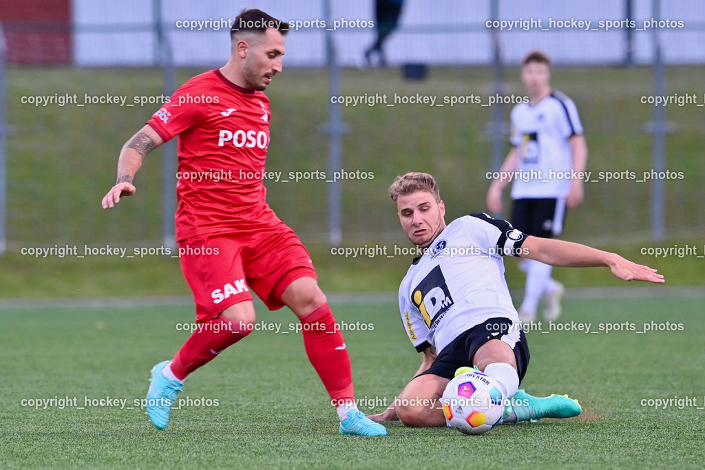 SV Spittal vs. SAK | #10 Yosifov Svetlozar Angelov SAK, #4 Thomas Walker SV Spittal, SV Spittal vs. SAK, SV Spittal vs. SAK am 24.05.2024 in Spittal an der Drau (Goldeck Stadion), Austria, (Photo by Bernd Stefan)