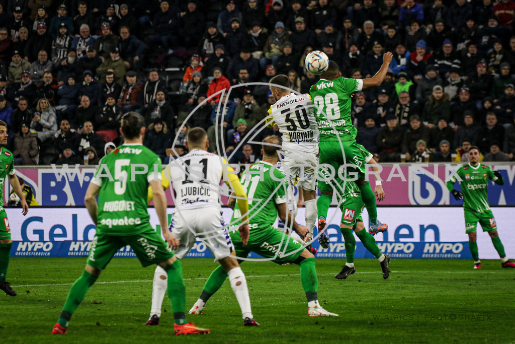 Linzer ASK vs Austria Lustenau | LINZ, AUSTRIA, 24.02.2023 - SOCCER - Admiral Bundesliga, Linzer ASK vs Austria Lustenau. Image shows 
Photo: SMP/Andreas Willdoner