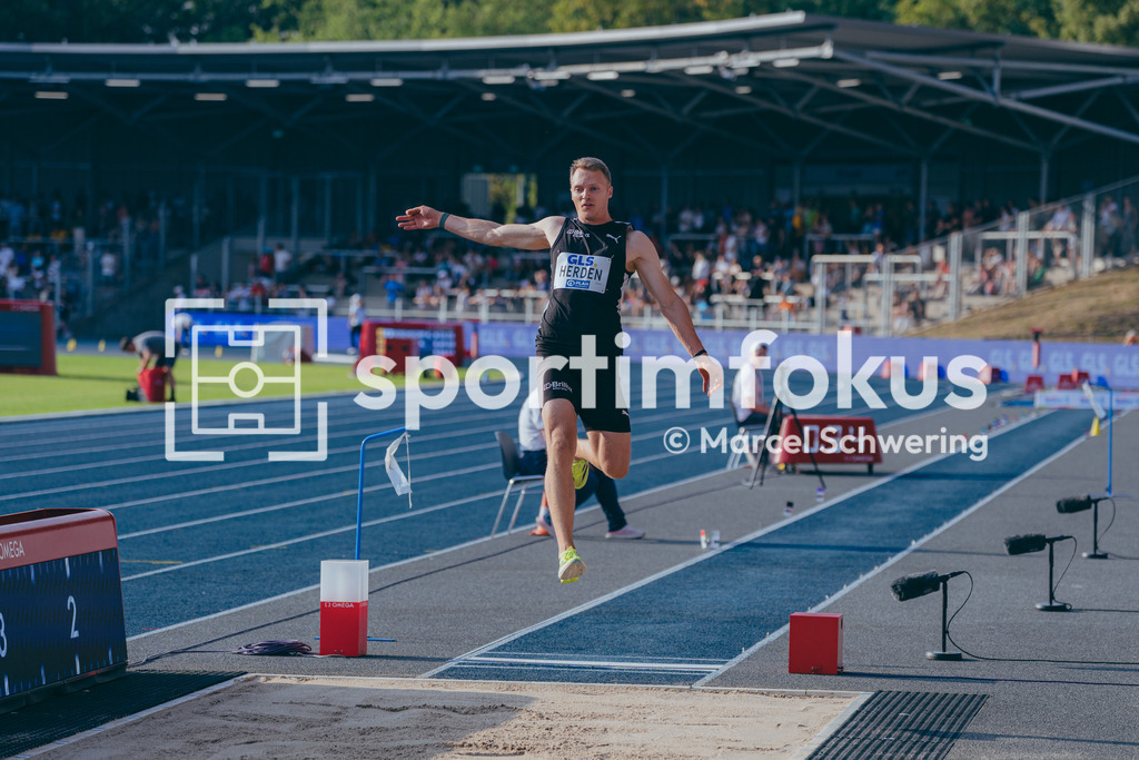 Deutsche Meisterschaften der Frauen und Männer 2026 | Luka Herden, LG Brillux Münster, Weitsprung, Deutsche Meisterschaften der Frauen und Männer 2026, Lohrheidestadion Bochum-Wattenscheid, 25.07.2026. Foto: Marcel Schwering / sportimfokus - Realisiert mit Pictrs.com