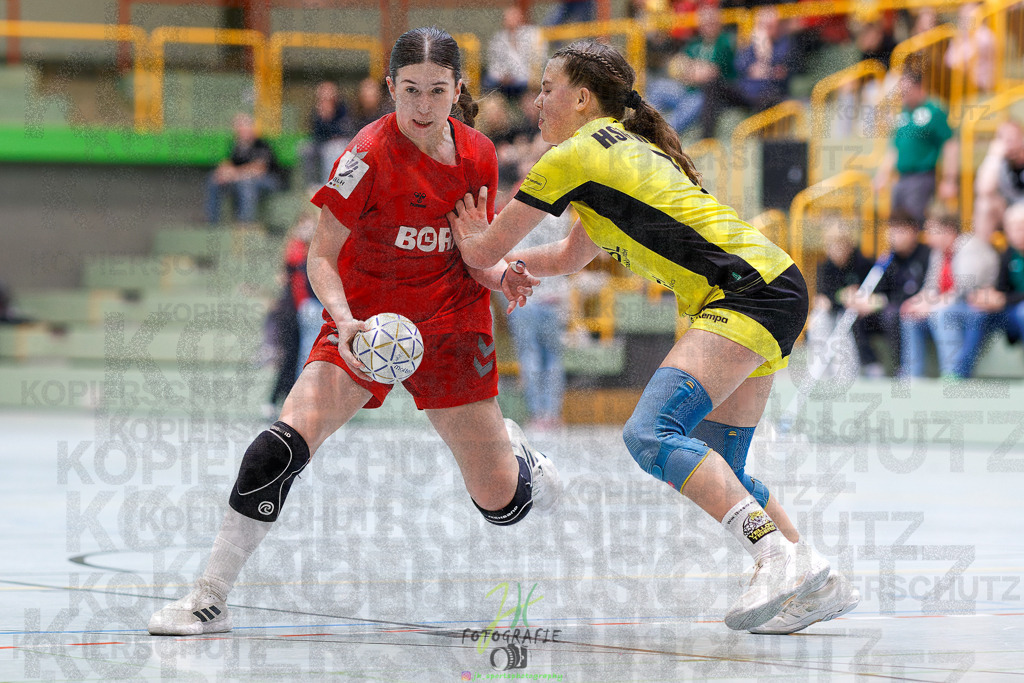 Hessenmeisterschaft wJC - Finale; HSG Kleenheim - HSG Weiterstadt/ Braunsh.Worf. | Hessenmeisterschaft wJC - Finale; HSG Kleenheim - HSG Weiterstadt/ Braunsh.Worf. am 22.03.2025 in Biedenkopf (Sporthalle Lahntalschule)Photo © 2025 - Jörg Heinrich - Realisiert mit Pictrs.com