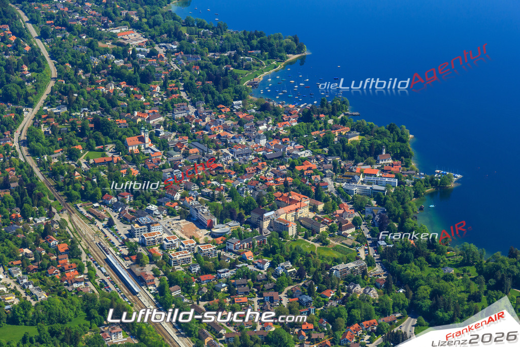 Luftbild von  Tutzing - Luftaufnahme wurde 2015 von https://frankenair.de mittels Flugzeug (keine Drohne) erstellt - die Geschenkidee