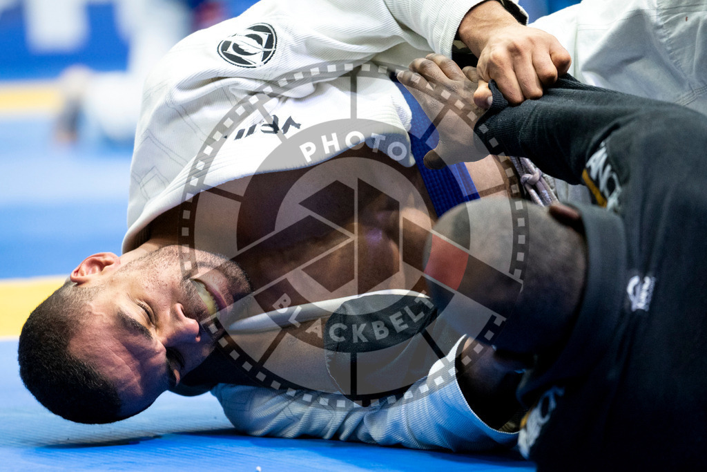 20240121PBB5896 | Fighters compete during the second day of the IBJJF European Championship in Paris, France, on January 21, 2024.