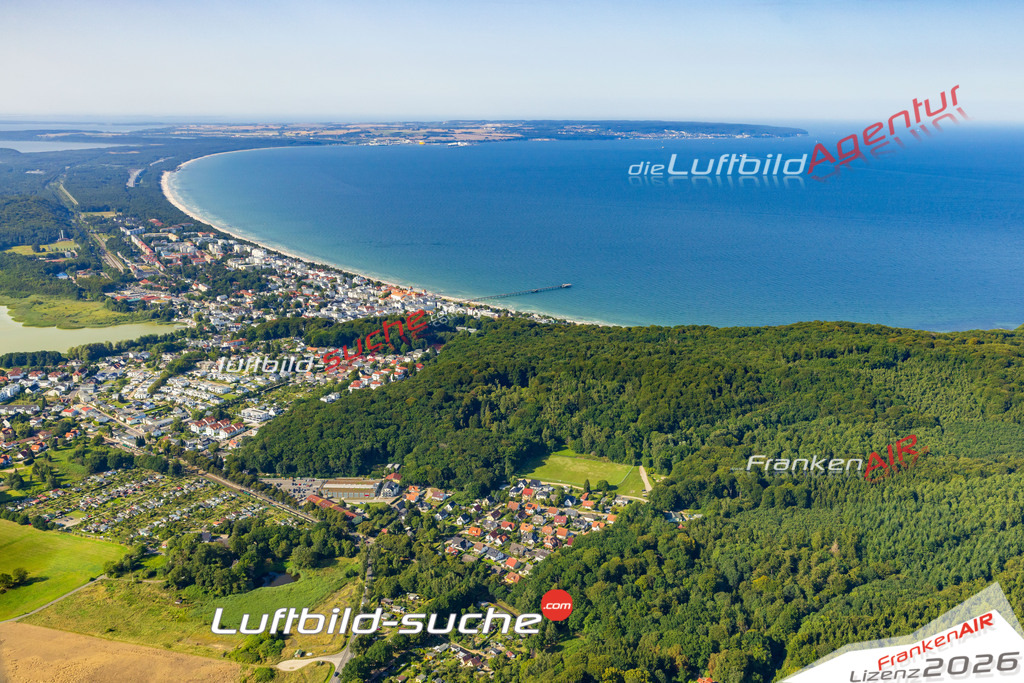 Schrägluftbild  Granitz  Binz - Das Luftbild wurde 2025 vom UL-Flugzeug heraus erstellt (ohne Drohne- keine Drohnenaufnahme ) - Hochauflösende Luftaufnahme -Nicht vergleichbar mit Google Maps oder Satelittenbilder- Die Geschenkidee !Mit Lizenz und Bildrechte bestellbar