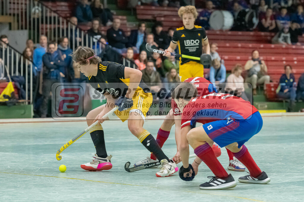 HK_20230305_105933 | Deutsche Meisterschaft MU16 1/2 Finale Mannheimer HC - Harvestehuder THC am 5.3.2023 RWK, Köln ,