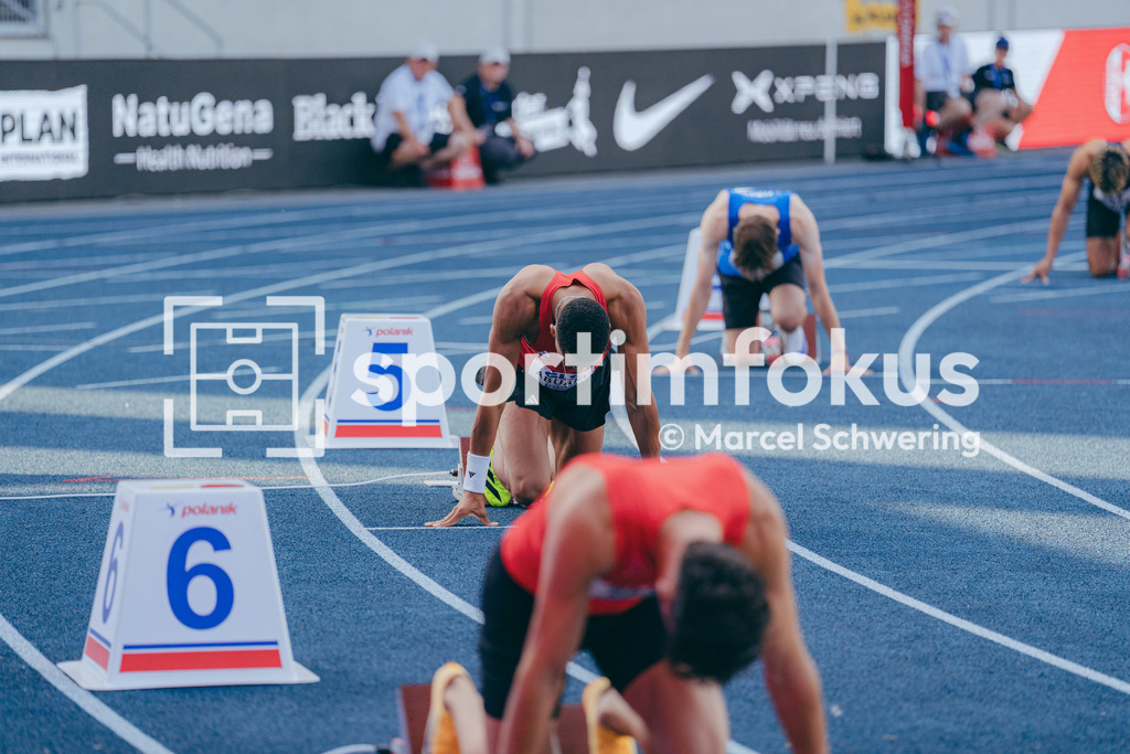 Deutsche Meisterschaften der Frauen und Männer 2026 | Joshua Abuaku, Eintracht Frankfurt e.V., 400 Meter Hürden, Halbfinale. Deutsche Meisterschaften der Frauen und Männer 2026, Lohrheidestadion Bochum-Wattenscheid, 25.07.2026. Foto: Marcel Schwering / sportimfokus - Realisiert mit Pictrs.com