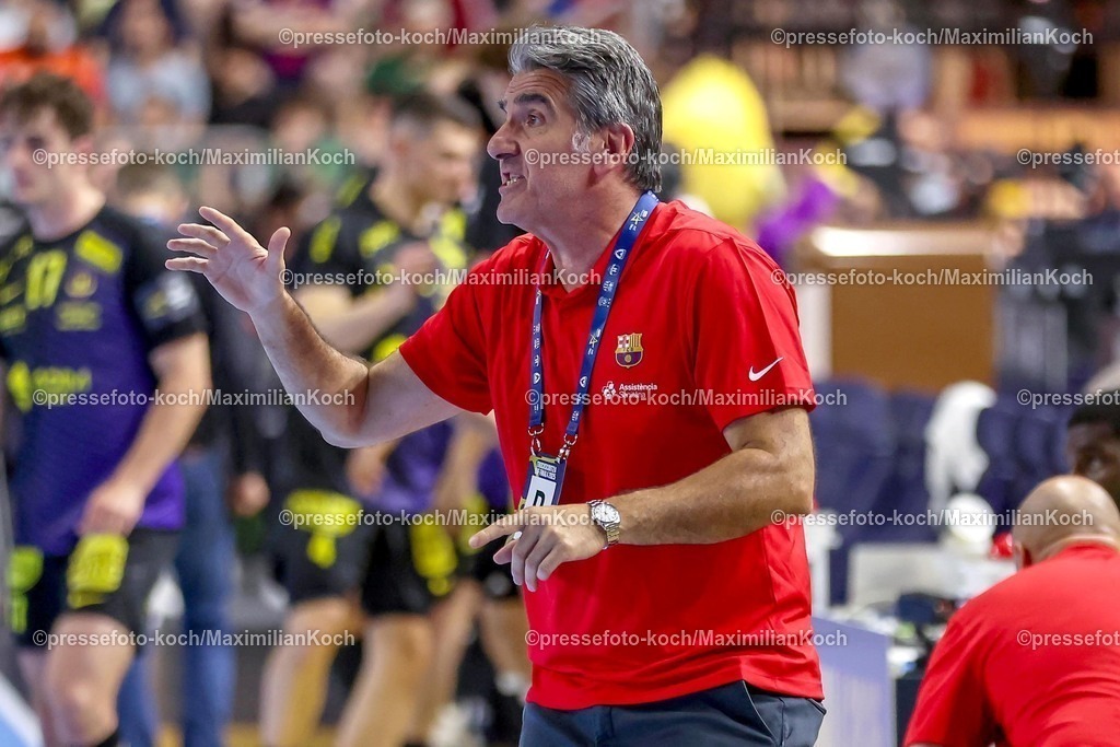KoeEHF15062501028 | 15.06.2025, Handball, Spiel um Platz 3, TruckScout24 EHF FINAL4, LANXESS arena Köln, HBC Nantes - FC Barcelona: Carlos Ortega (Barca FC Barcelona ESP #hc) 