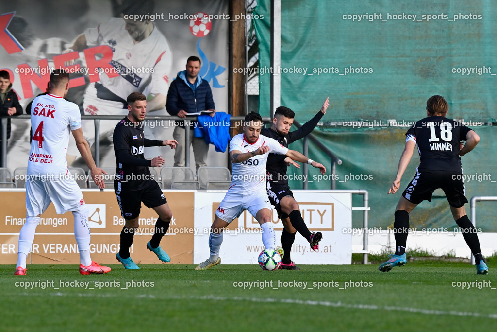 SAK vs. LASK Amateure 6.4.2023 | #4 Marko Gajic, #10 Yosifov Svetlozar Angelov, #43 Nemanja Celic, #6 Stefan Radulovic, #18 Sebastian Wimmer