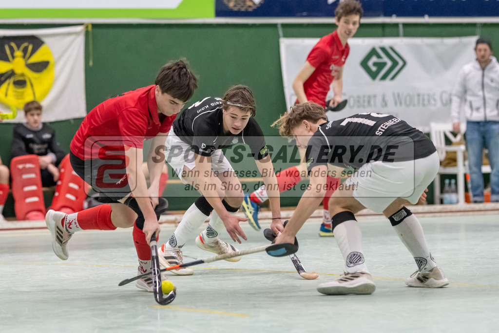SFE_20230305_0010 | Deutsche Meisterschaft Männliche U16 Halle 2023 am 05.03.2023 in Köln (KTHC Stadion Rot-Weiss Köln Tennis and Hockey Club), Photo: Stephan Fehrmann 2022 (Sports-Gallery)
