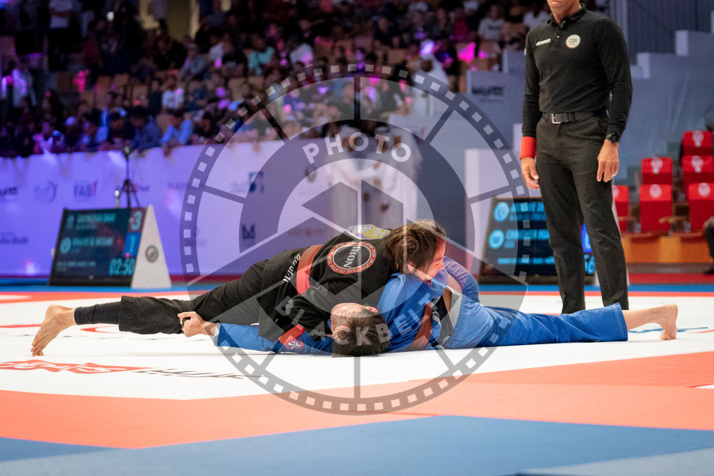 20231107PBB6357 | Fighters compete during the AJP World Master Championship in the Mubadala Arena in Abu Dhabi, Arab United Emirates, on November 7, 2023.
