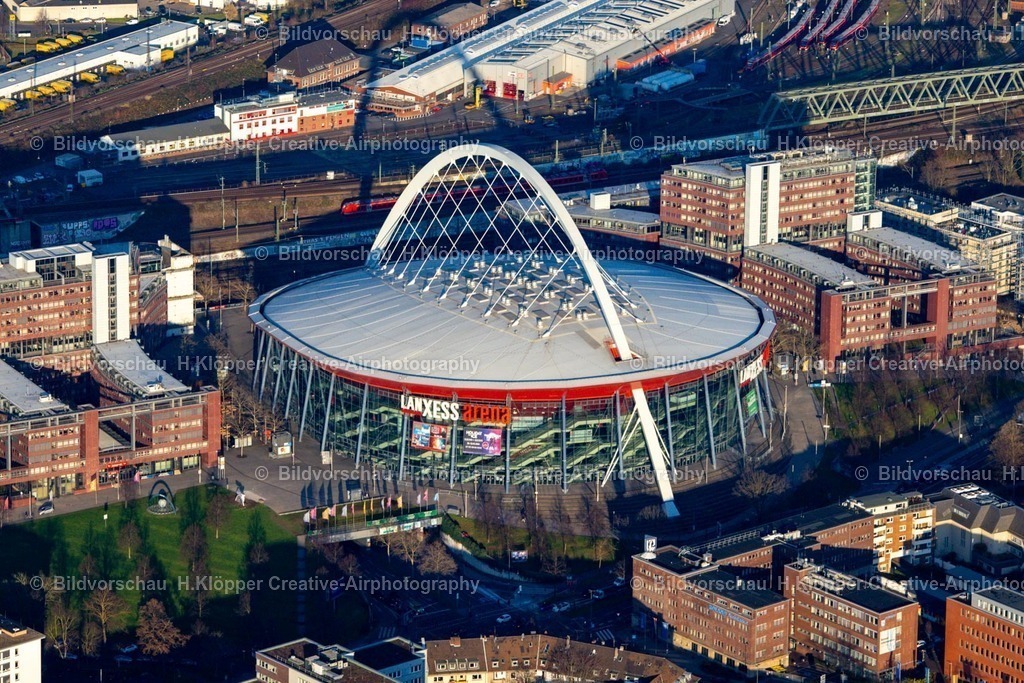 Luftbild Lanxess Arena Köln-7962 | Luftbildfotografie Lanxess Arena Köln - Realisiert mit Pictrs.com