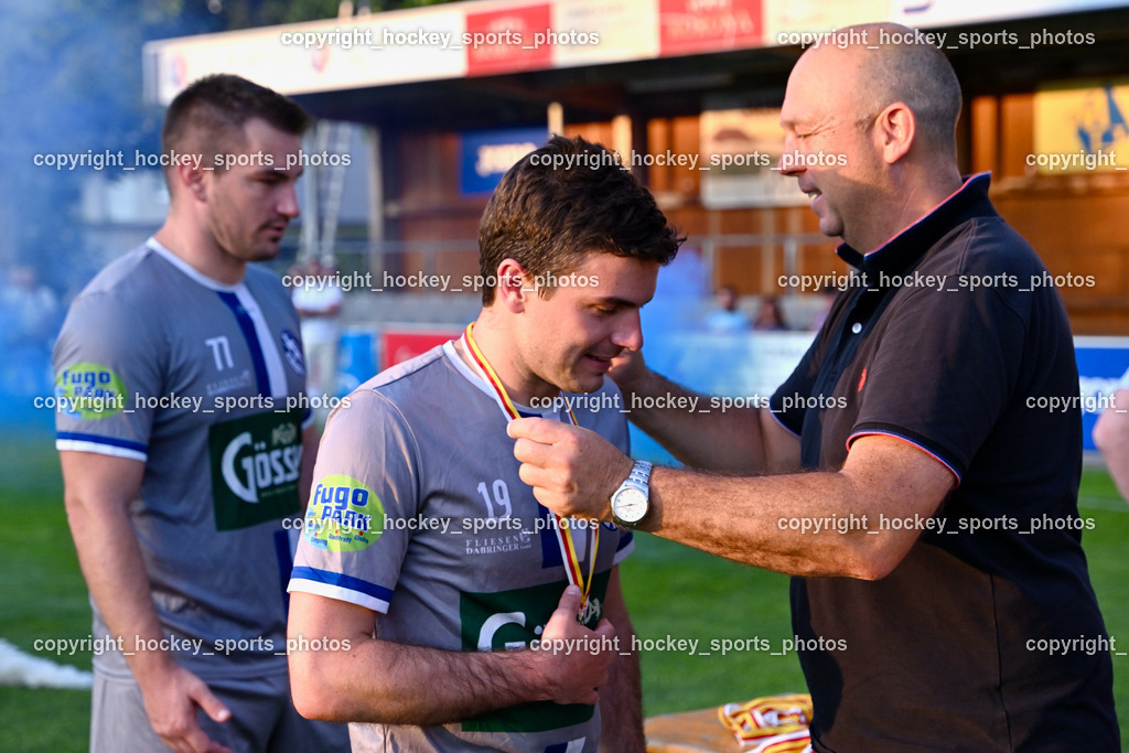 SAK vs. SV Dellach Gail 17.6.2023 | #19 Philipp Werner Kofler, Vizepräsident Kärntner Fussballverband Martin Mutz, #77 Armin Lulic