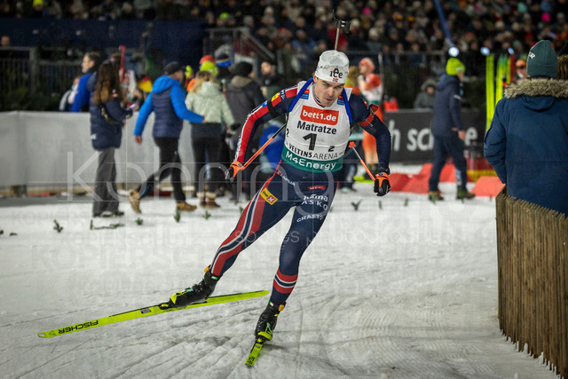 bett1.de WTC Biathlon auf Schalke, 28.12.2025 | Mats Oeverby (Team Norwegen) bei der World Team Challenge (bett1.de WTC Biathlon auf Schalke) am 28.12.2025 in der Veltins-Arena in Gelsenkirchen (Deutschland). 