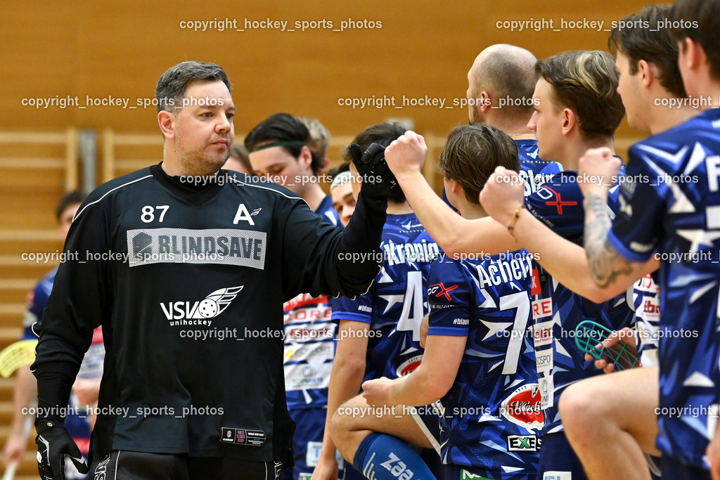 VSV Unihockey vs. KAC Floorball | #87 Timmo Taurer VSV Unihockey, VSV Unihockey vs. KAC Floorball, VSV Unihockey vs. KAC Floorball am 28.03.2026 in Villach (Ballspielhalle St. Martin), Austria, (Photo by Bernd Stefan)