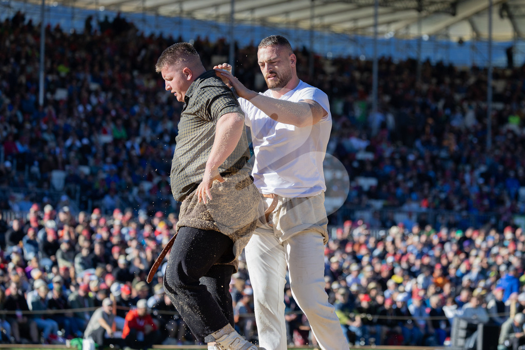 ESAF2025_05Gang_6199 | Die Schwinger des Schwyzer Kantonalen Schwingerverbandes: Fotos, die Dynamik und Leidenschaft festhalten, sowie emotionale Momente aus dem traditionellen Schwingsport zeigen. - Realisiert mit Pictrs.com