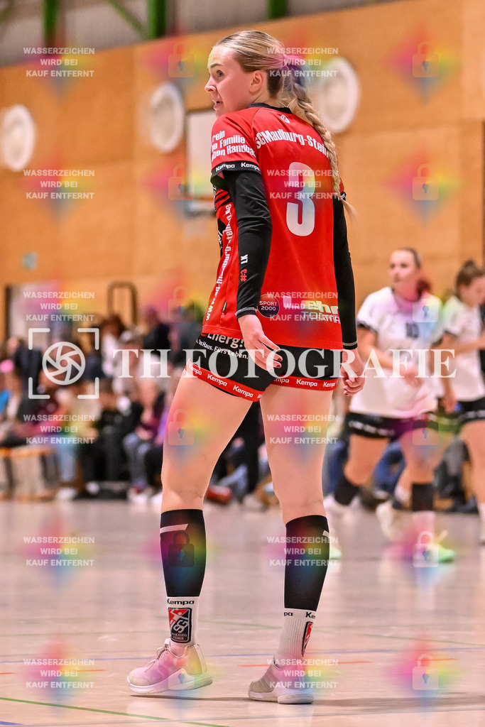 GER, SG Maulburg/Steinen - HSG Dreiland, Frauen-Handball, Oberliga Suedbaden, 3. Spieltag, Saison 2024/2025, 12.10.2024 | Leonie Kiefer (SG Maulburg/Steinen, #03)GER, SG Maulburg/Steinen - HSG Dreiland, Frauen-Handball, Oberliga Suedbaden, 3. Spieltag, Saison 2024/2025, 12.10.2024Foto: TH Fotografie/Thomas Hess