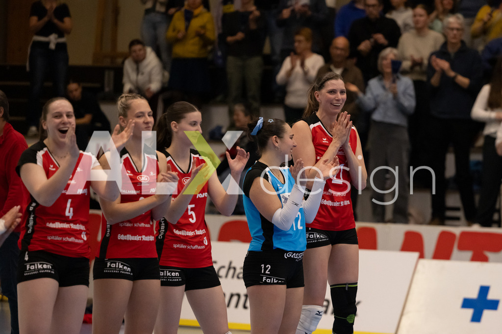 Volleyball I Frauen I Saison 2025-2026 I Volleyball NLA | Women I 1/2 Finals I  VC Kanti Schaffhausen - Sm'Aesch Pfeffingen I 22.03.2026 | 11 Kateřina Holásková (CZ) (VC Kanti Schaffhausen) – Mitte - Realisiert mit Pictrs.com