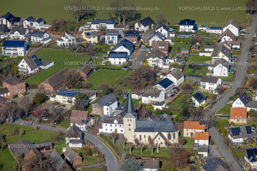 Unna230214351 | Luftbild, Evang. Kirche, Lünern, Unna, Ruhrgebiet, Nordrhein-Westfalen, Deutschland