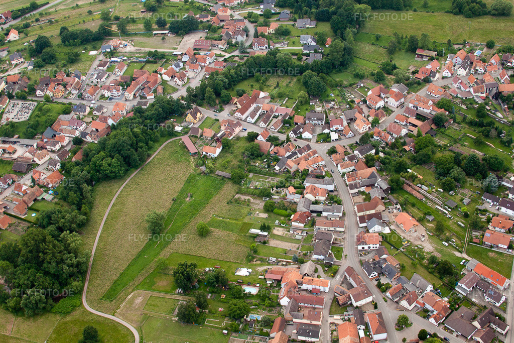 Luftbild: Scheibenhardt in Scheibenhard im Bundesland Bas-Rhin in Frankreich. Foto: IMG_28728.jpg vom 14.06.2010 durch Werner Riehm/FLY-FOTO.de