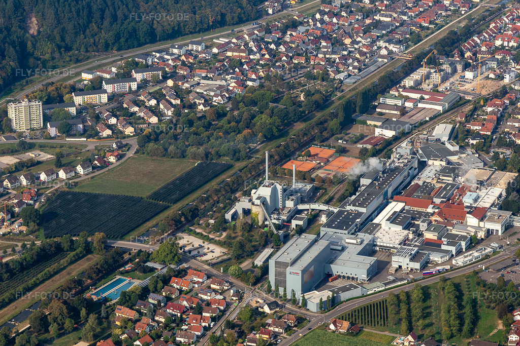 Luftbild: Werksgelände Papierfabrik August Koehler SE in Oberkirch im Bundesland Baden-Württemberg in Deutschland. Foto: IMG_008915.jpg vom 20.09.2020 durch Werner Riehm/FLY-FOTO.de