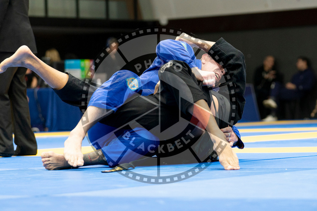 20240124PBB04582 | Fighters compete during the second day of the IBJJF European Championship in Paris, France, on January 24, 2024.