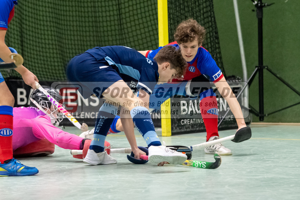 SFE_20230304_0028 | Deutsche Meisterschaft Männliche U16 Halle 2023 am 04.03.2023 in Köln (KTHC Stadion Rot-Weiss Köln Tennis and Hockey Club), Photo: Stephan Fehrmann 2022 (Sports-Gallery)