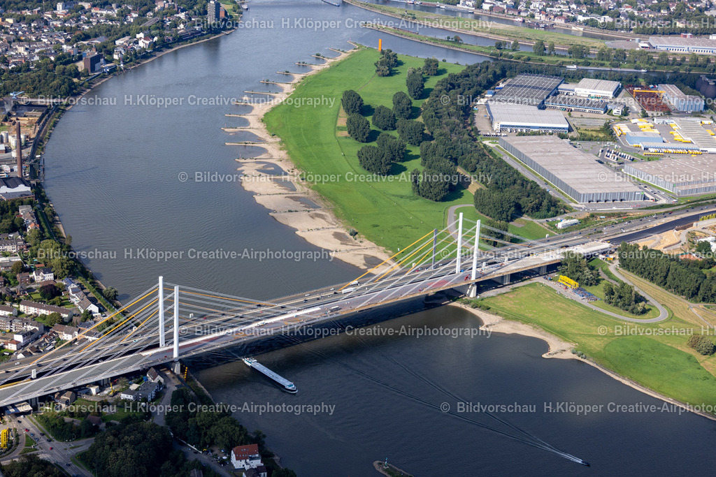 Luftbild Duisburg 47198_ Rheinbrücke Neuenkamp A40439A5221 | Luftbildfotografie und Luftbildfotograf Hermann Klöpper - Realisiert mit Pictrs.com