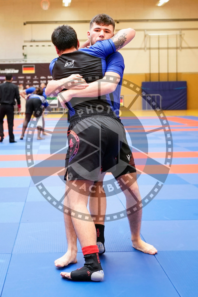 20240203PBB07965 | Fighters compete during the Brazilian Jiu-Jitsu Championship of the AJP Tour in Maintal by Frankfurt am Main, Germany, on February 2, 2024.