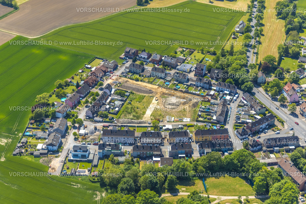 Hamm250504209 | Luftbild, Baustelle mit Wohngebiet, Hamm, Ruhrgebiet, Nordrhein-Westfalen, Deutschland