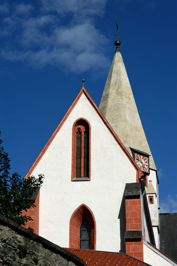 Detail der Stadtkirche | Murau, Austria - August 13, 2011: Detail der Stadtkirche. - Realisiert mit Pictrs.com