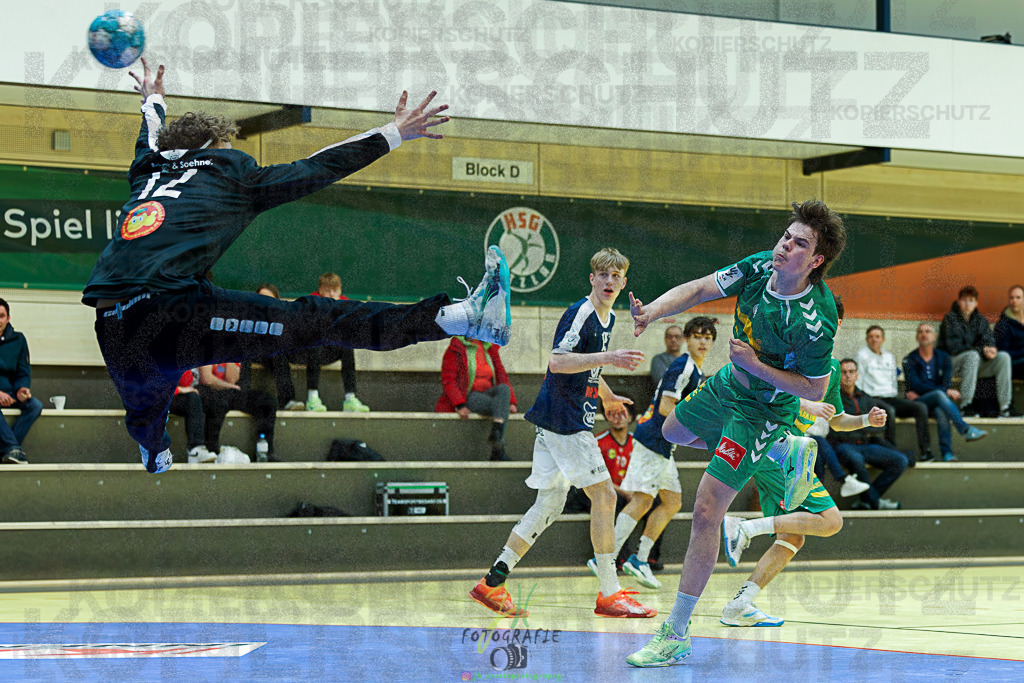 mJB Pokalrunde dt. Meisterschaft, TV Hüttenberg - TSV GWD Minden | mJB Pokalrunde dt. Meisterschaft, TV Hüttenberg - TSV GWD Minden am 15.03.2025 in Münchholzhausen (Sporthalle Münchholzhausen)Photo © 2025 - Jörg Heinrich - Realisiert mit Pictrs.com