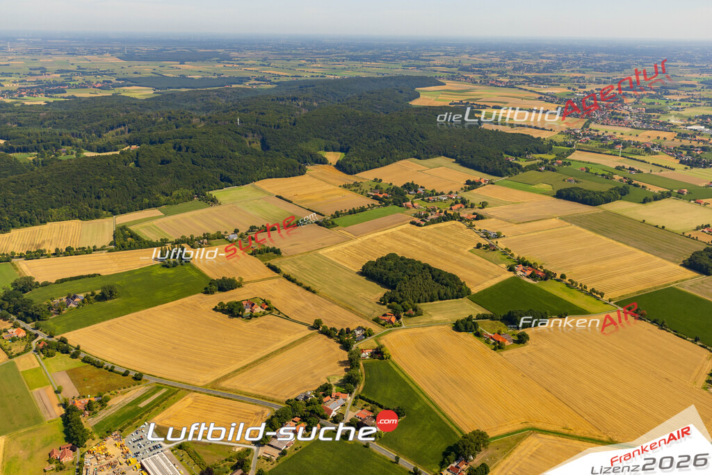 Luftaufnahme Arrenkamp Stemwede - Die Luftaufnahme wurde 2025 vom UL-Flugzeug heraus erstellt ( ohne Drohne ) - Hochauflösende Luftaufnahme - für professionelle Ausdrucke geeignet. Die Geschenkidee !Mit Lizenz und Bildrechte bestellbar