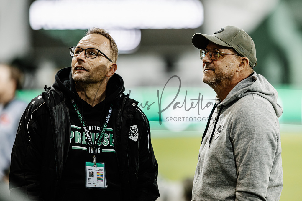 2. Bundesliga, Saison 2024/25, 7. Spieltag: SC Preußen Münster - FC Schalke 04 | Münster, 28.09.2024: 2. Bundesliga, 7. Spieltag, SC Preußen Münster gegen FC Schalke 04 im LVM-Preußenstadion in Münster. Foto: sportfotografie.ms | Markus Paletta - Realisiert mit Pictrs.com