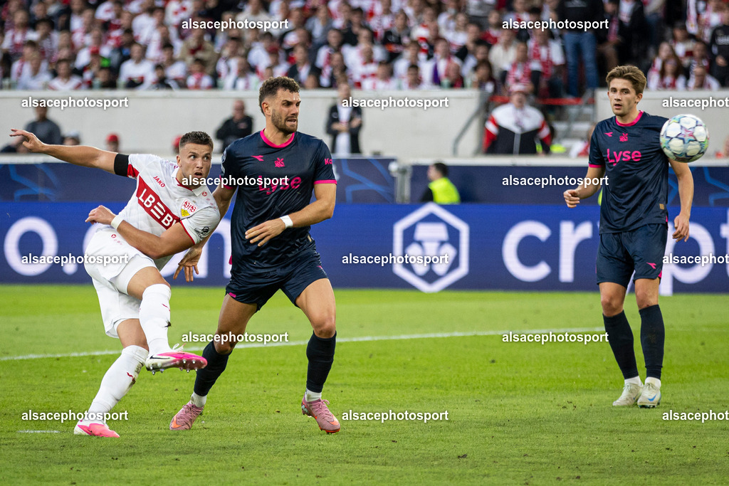 _B7A4986 | 09 September 2026, Baden-Württemberg, Stuttgart: Soccer, Men: Champions League, VfB Stuttgart vs. Viking Stavanger, Group Stage, Matchday 1, MHPArena. Ermedin Demirović (VfB Stuttgart) scores the goal to make it 3-1. - Realisiert mit Pictrs.com