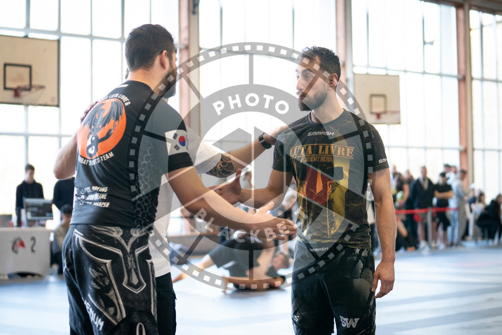 20240309PBB7297 | Fighters compete during the International Luta Livre (ILLCS) Spring Championship in Hannover, Germany, on March 9, 2024.