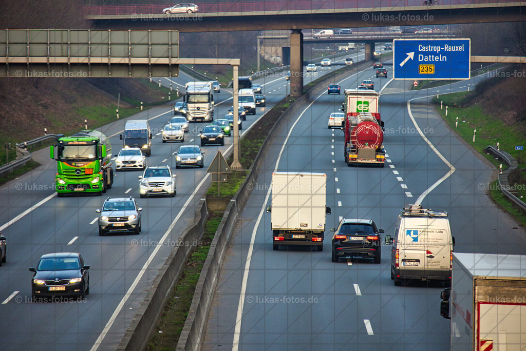2021-03-02 Autobahn A42 Abfahrt Castrop-Rauxel Foto Jens Lukas 2 | Luftbilder Castrop-Rauxel und Fotos vom VfL Bochum kaufen im Webshop der Bilder von Jens Lukas: lukas-fotos - Realisiert mit Pictrs.com