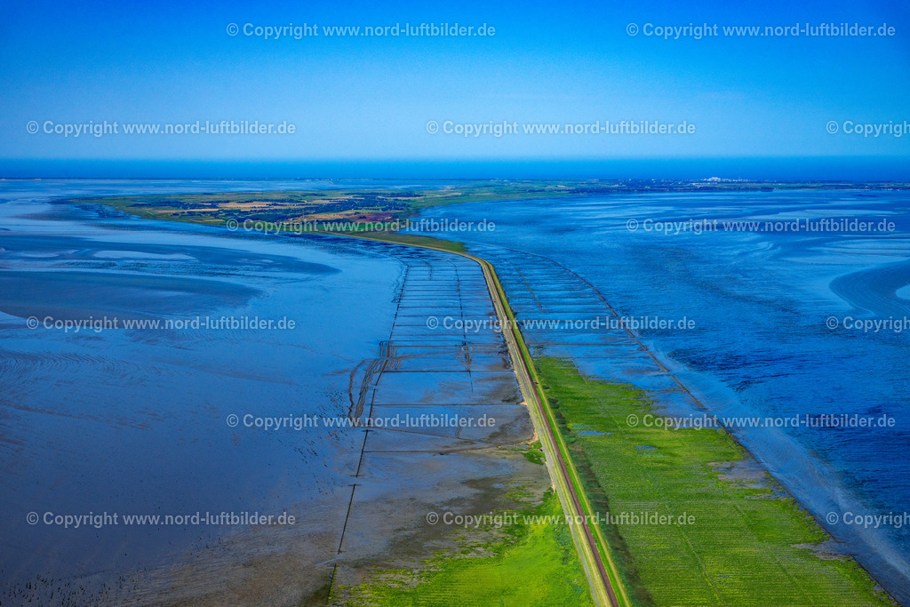 Sylt_Hindenburgdamm_ELS_8739130825 | SYLT 21.06.2025 Wattenmeer der Nordsee- Küste am Hindenburgdamm in Sylt im Bundesland Schleswig-Holstein. // Wadden Sea of North Sea Coast on Hindenburgdamm in Sylt in the state Schleswig-Holstein. Foto: Martin Elsen