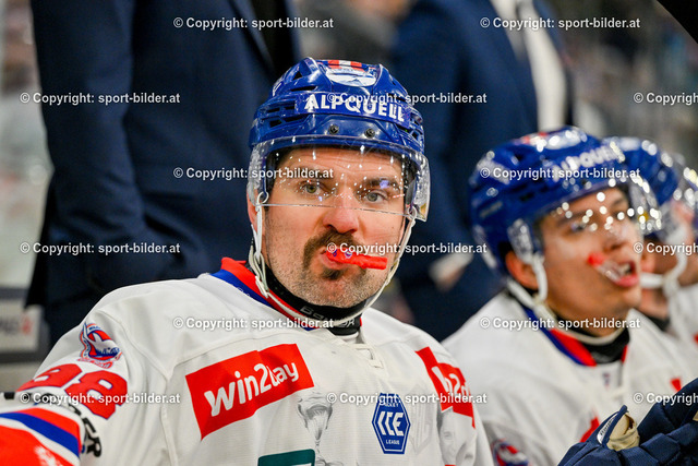AUT, ICE, Black Wings Linz vs HC Innsbruck | 08.12.2024, Eishalle Linz, AUT, ICE Eishockey Liga, Black Wings Linz vs HC Innsbruck, im Bild Jan Lattner of HC TIWAG Innsbruck Die Haie// ICE win2day Hockey League Match between Black Wings Linz and HC Innsbruck in Linz, Austria on 2024/12/08