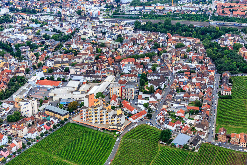 Luftbild: Hermannstr in Worms im Bundesland Rheinland-Pfalz in Deutschland. Foto: IMG_091102.jpg vom 04.07.2016 durch Werner Riehm/FLY-FOTO.de