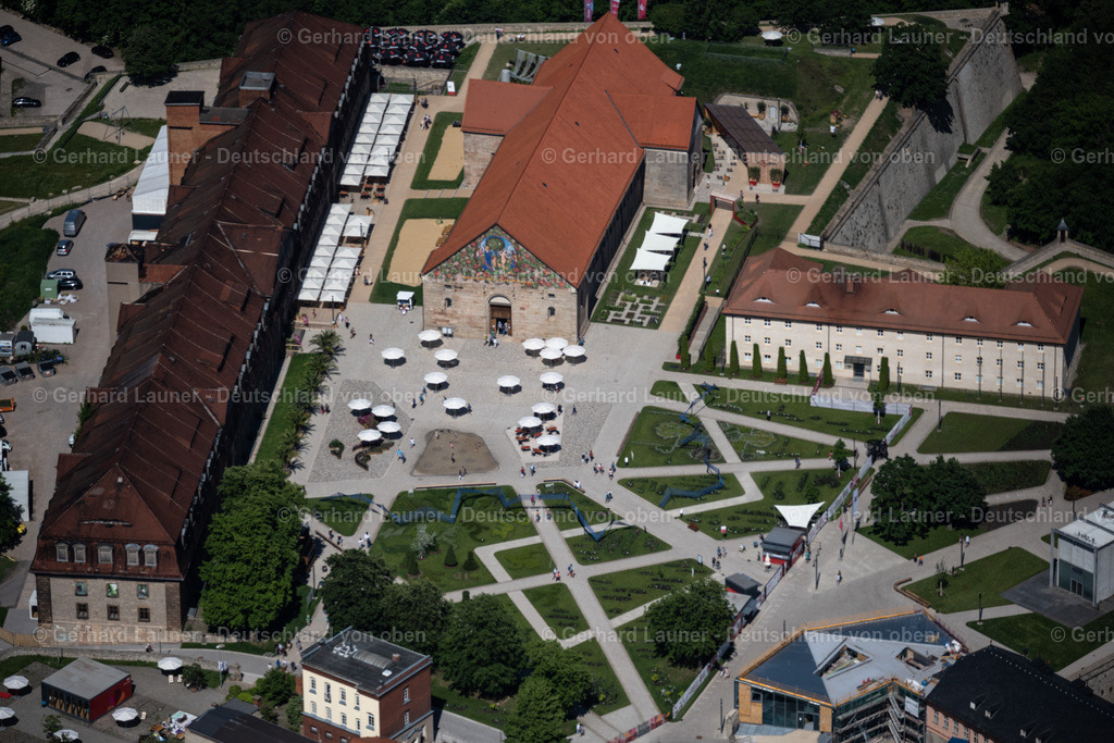 4045778 | ERFURT 14.06.2021 "Peterskirche " auf dem Innenhof der Zitadelle zur Bundesgartenschau 2021 auf dem Petersberg in Erfurt im Bundesland Thüringen, Deutschland. Weiterführende Informationen bei: Bundesgartenschau Erfurt 2021 gemeinnützige GmbH,  Nüthen Restaurierungen GmbH + Co. KG. // "Peterskirche" for the Federal Garden Show 2021 on the Zitadelle Petersberg in Erfurt in the state of Thuringia, Germany. Further information at: Bundesgartenschau Erfurt 2021 gemeinnuetzige GmbH,  Nuethen Restaurierungen GmbH + Co. KG. Foto: Gerhard Launer