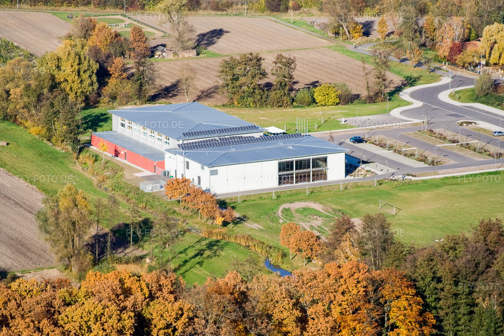 Luftbild: Bienwaldhalle Kandel in Kandel im Bundesland Rheinland-Pfalz in Deutschland. Foto: IMG_8893.jpg vom 05.11.2007 durch Werner Riehm/FLY-FOTO.de